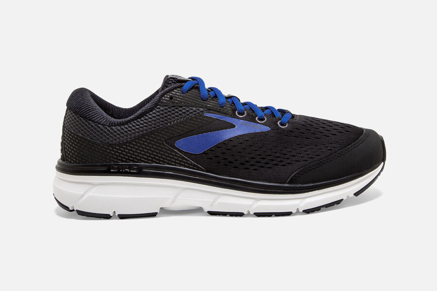 Brooks Dyad 10 Mens UK - Road Running Shoes - Black/Blue 064-UTZDNV